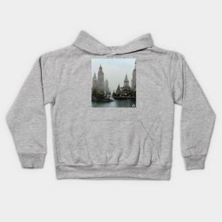 A city in the 1900's Kids Hoodie